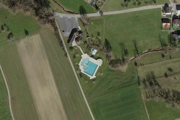 Luftbild des Kartenstandorts von Schwimmbad Obfelden in Obfelden