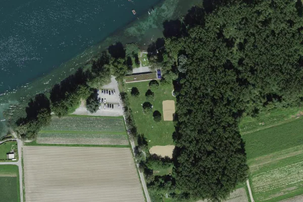 Luftbild des Kartenstandorts von Seerheinbad Tägerwilen in Tägerwilen