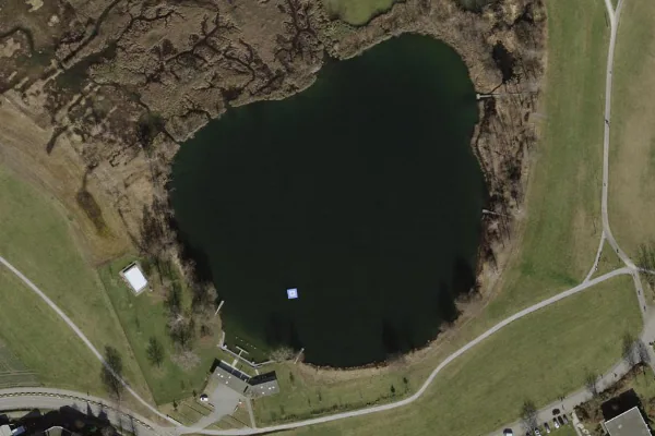 Luftbild des Kartenstandorts von Haslisee in Niederhasli