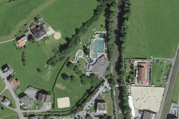 Luftbild des Kartenstandorts von Schwimmbad Schüpfheim in Schüpfheim
