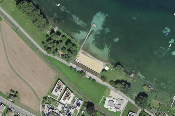 Luftbild des Kartenstandorts von Badestelle in Ermatingen in Ermatingen