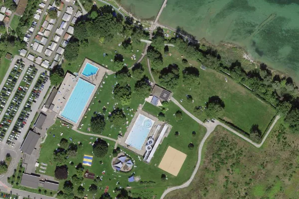 Luftbild des Kartenstandorts von Freibad Hörnli in Kreuzlingen