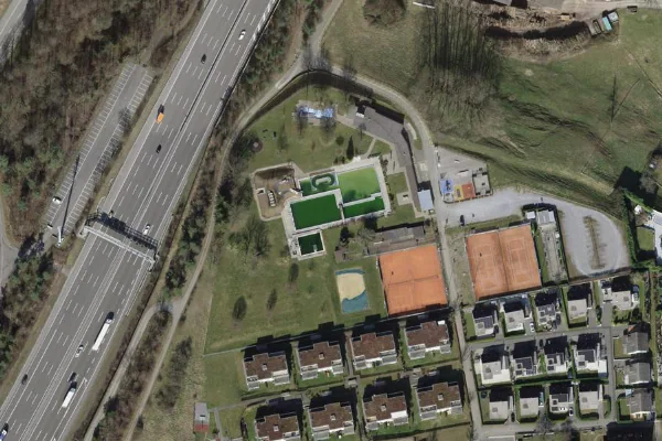 Luftbild des Kartenstandorts von Schwimmbad Grafstal in Grafstal