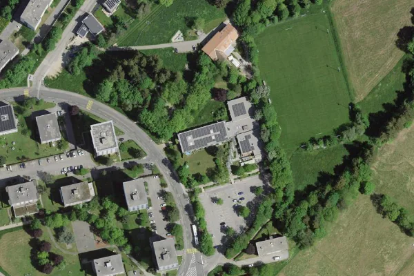 Luftbild des Kartenstandorts von Piscine des Arêtes in La Chaux-de-Fonds