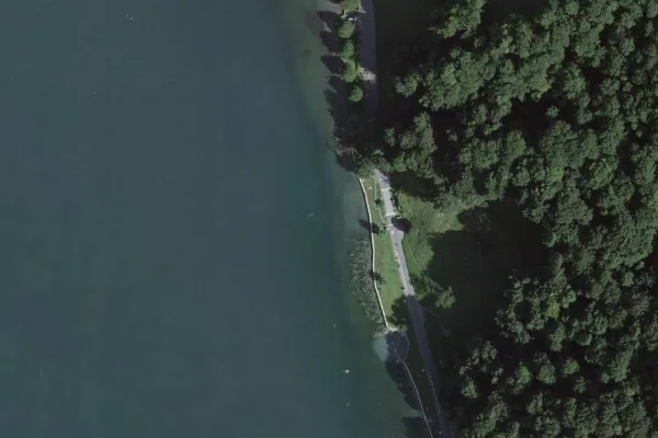 Luftbild des Kartenstandorts von Freibad in Horw