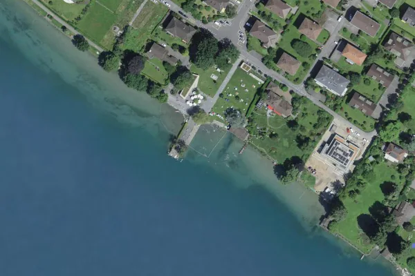 Luftbild des Kartenstandorts von Badestelle in Bern in Bern