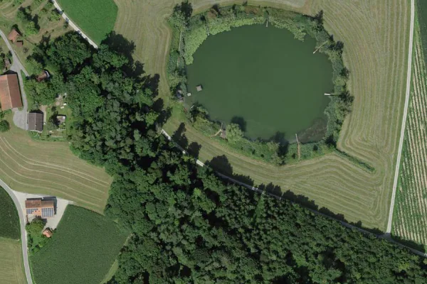 Luftbild des Kartenstandorts von Badi Wilenersee in Neunforn