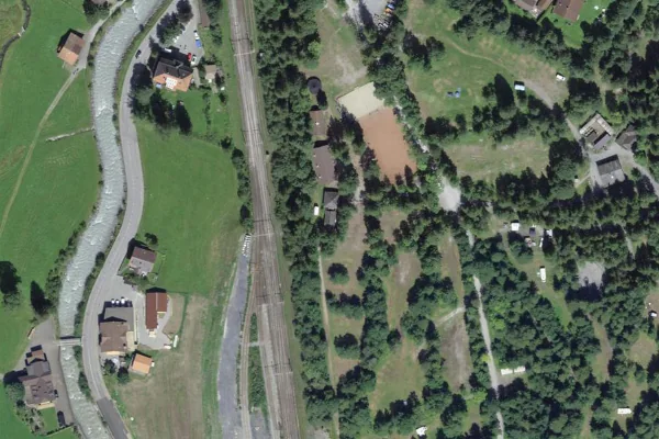 Luftbild des Kartenstandorts von Finnish Sauna in Kandersteg