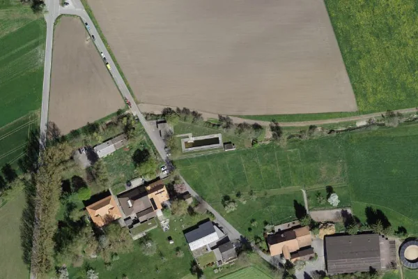 Luftbild des Kartenstandorts von Schwimmbad Heimenhaus in Kirchlindach