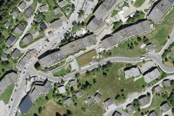 Luftbild des Kartenstandorts von Anzère Spa & Wellness in Anzère