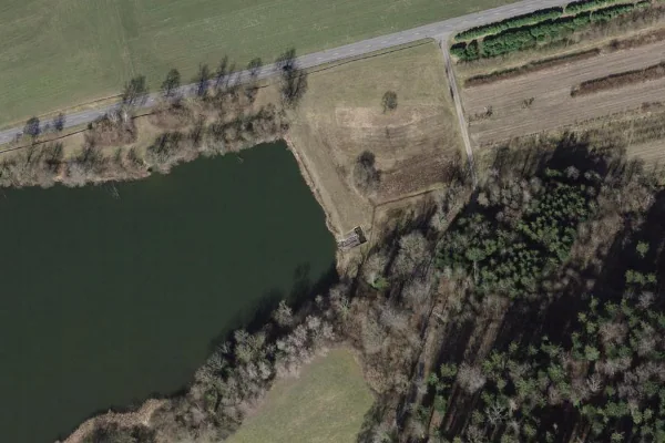 Luftbild des Kartenstandorts von Badestelle in Weisslingen in Weisslingen