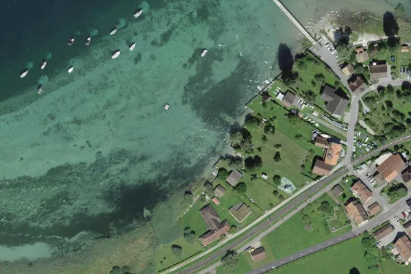 Luftbild des Kartenstandorts von Badestelle in Thurgau in Thurgau