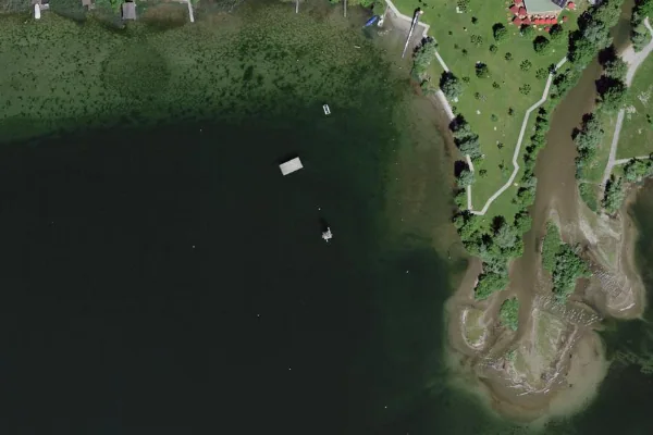 Luftbild des Kartenstandorts von Schwimmbad in Rapperswil-Jona in Rapperswil-Jona