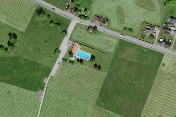 Luftbild des Kartenstandorts von Badi Salez in Sennwald