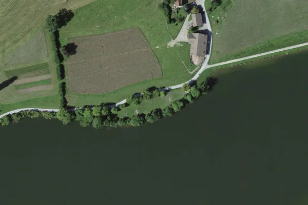 Luftbild des Kartenstandorts von Gübsensee in St. Gallen