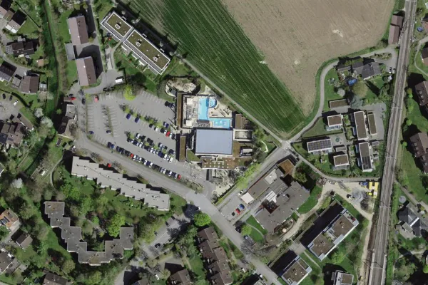 Luftbild des Kartenstandorts von Solbad Schönbühl in Urtenen-Schönbühl