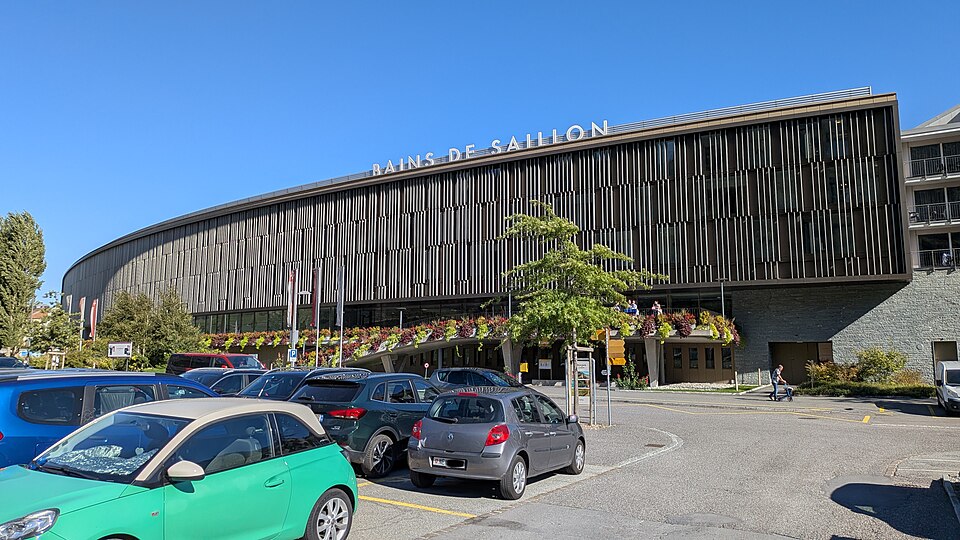 Haupteingang von Les Bains de Saillon
